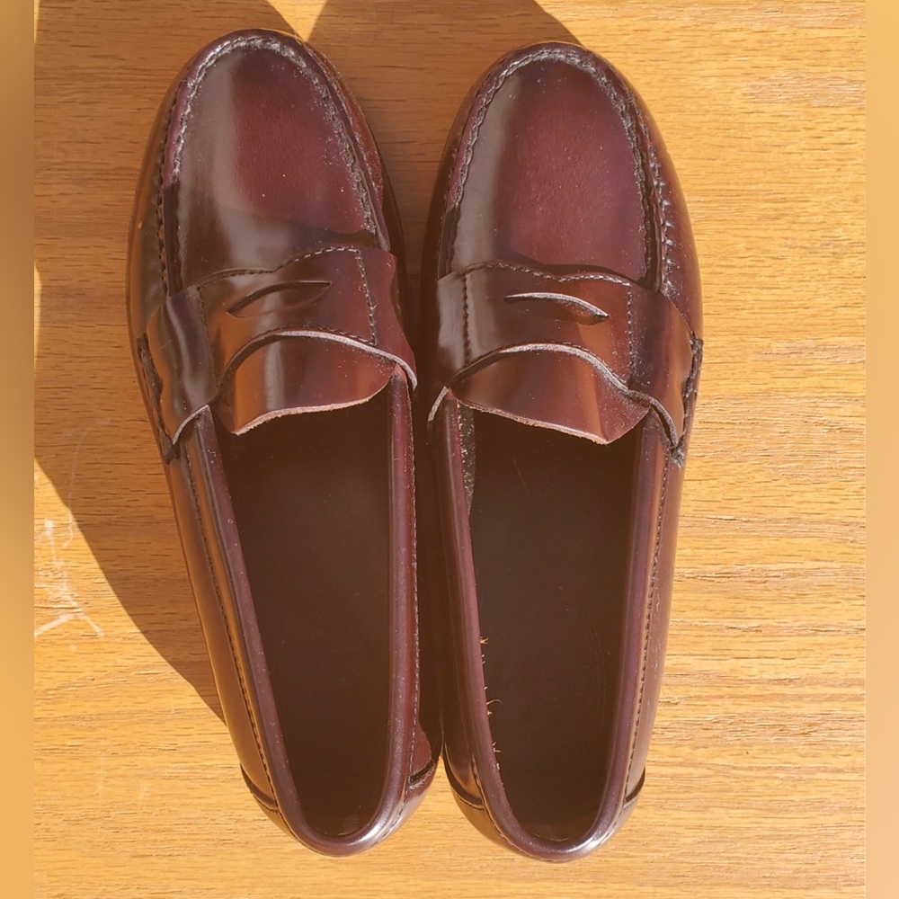Sperry top-sider penny loafer leather 4 M kids size shoe